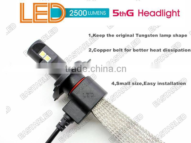 high quality 5th generation h11w car led headlight