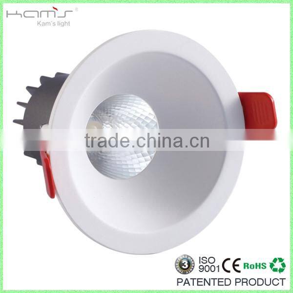 2016 Hilton hotel square COB LED Downlight 8w recessed led COB downlights dimmable driver