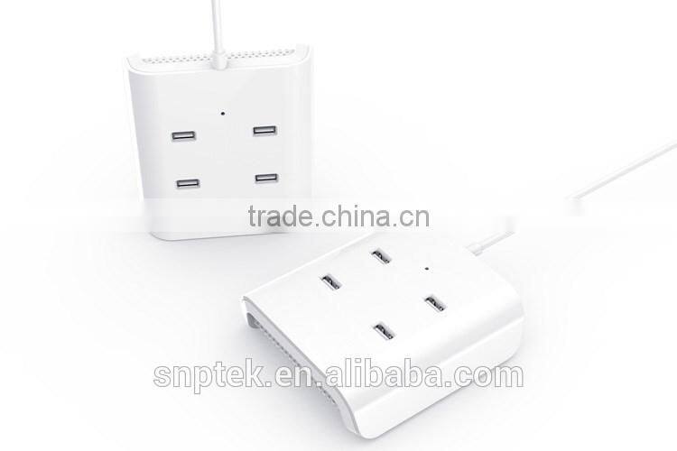 multi port usb charger 4 ports USB Charger Quick USB desktop Charger for iPhone iPad 8.4A USB travel charger for Android Samsung