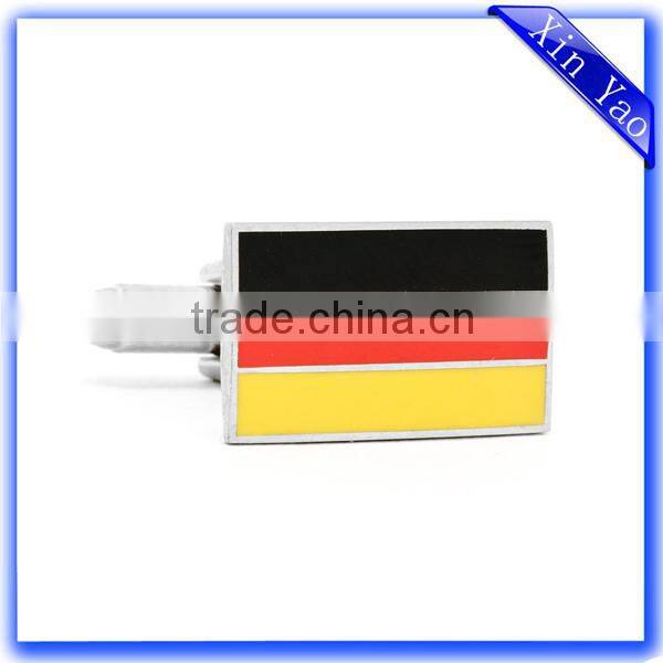 Promotional hot sale brass soft enamel custom logo metal cufflinks