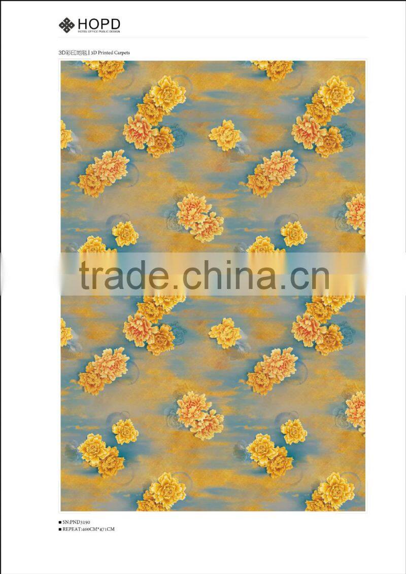 NEW modern 3D printed Carpet for decoration, hotel, ballroom