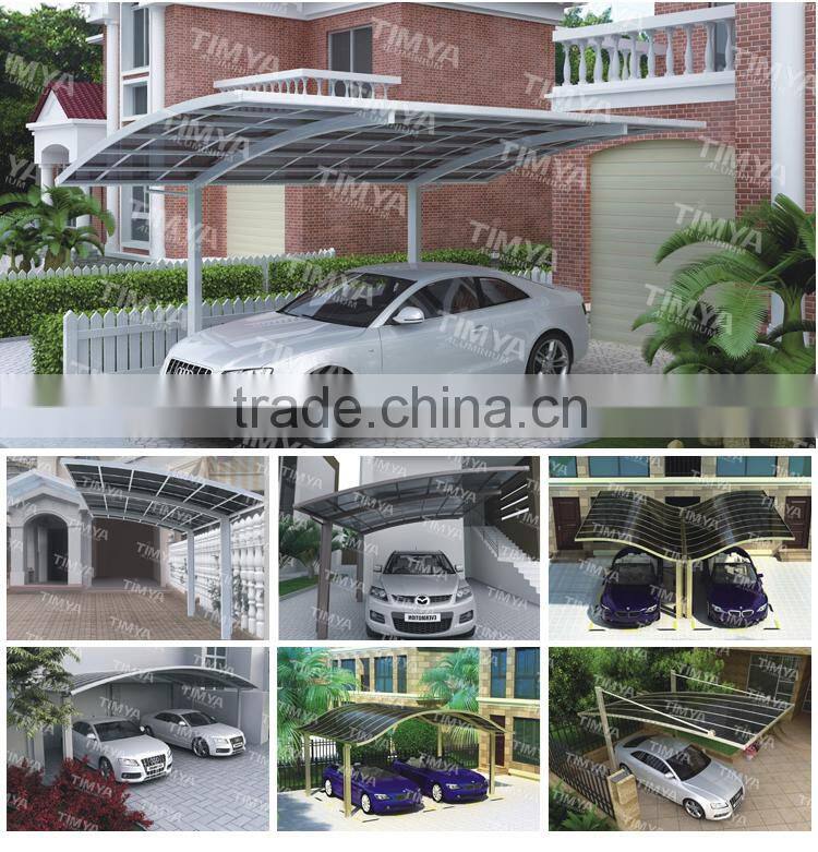 Aluminum Double Carport Single design