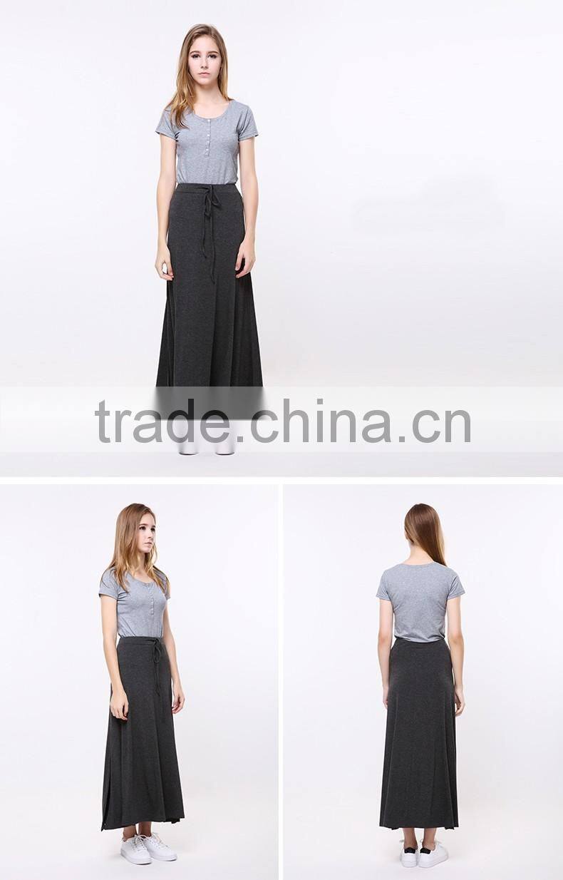 Posed fairy elegant dress female age season long trendy black skirts