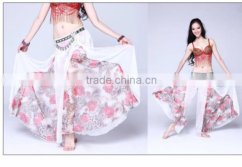 Silk Nice Expansion Beautiful Comfortable Belly Dance Skirt Pants(2131)