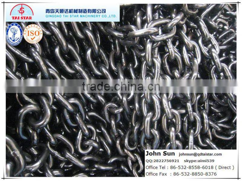 ordinary DIN766 steel link chain for industry