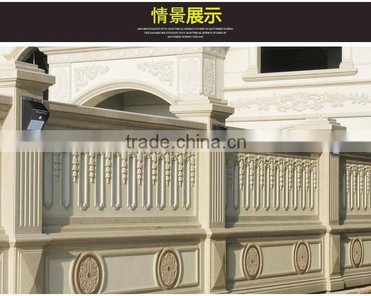 Vintage waterproof IP 66 low price 18LM 2V 120MA solar wall lamp light for hotel garden