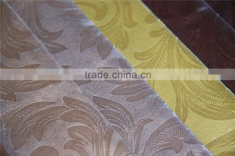 100%polyester bronzed &embossed suede sofa fabric