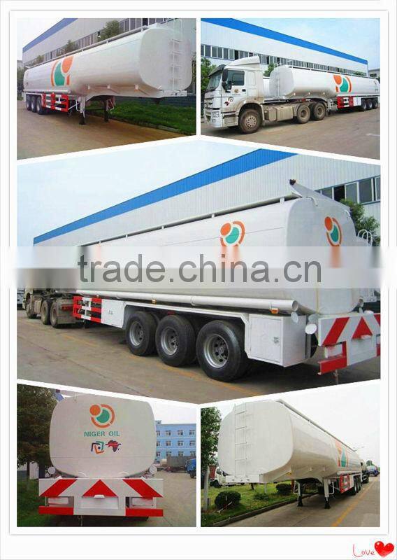 40000 liters aluminum oil tank trailer, aluminum diesel tank trailer, aluminum diesel fuel tank