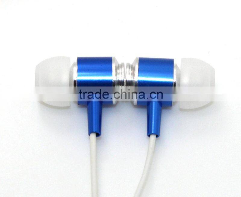 2016 Trending Products Metal Earphone Without Mic colorful