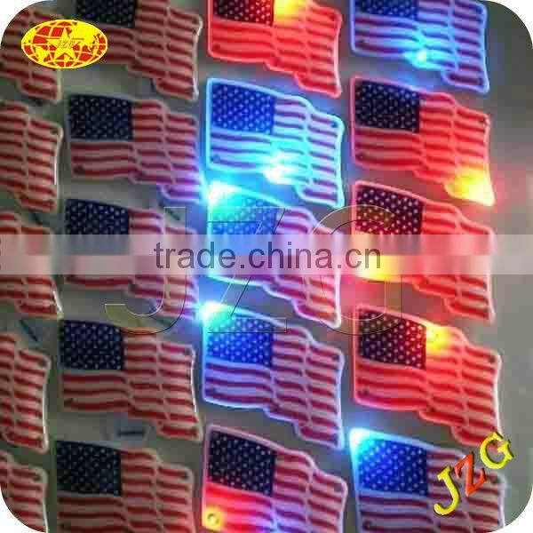 National flag lighting led mini flag badge
