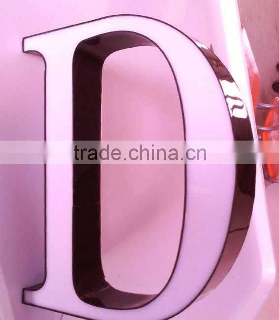 Stainless steel letter