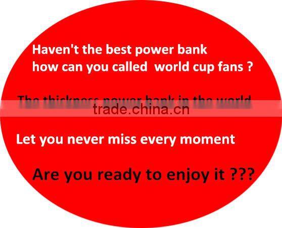 China new products! outdoor ultra thin credit card mobile power bank station