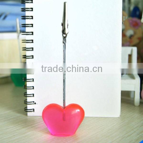Good quality Promtional gifts customer logo colorful Apple shape memo clips
