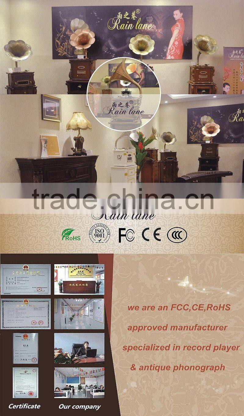 Rain lane Gift Horn Gramophone model with USB SD bluetooth