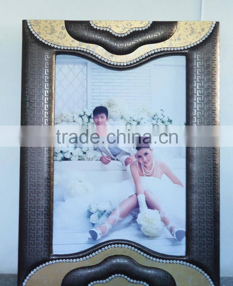 Eco-friendly pu leather photo frame for Decoration, View lovely photo frames