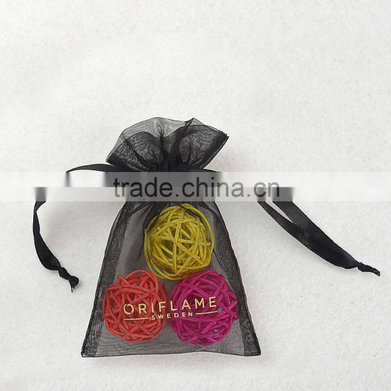 black and white paw print gift organza bags