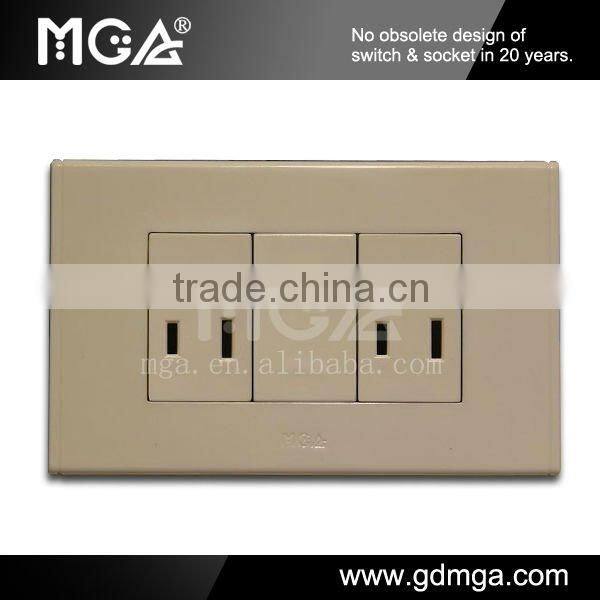 MGA modular Italian sockets with telephone socket