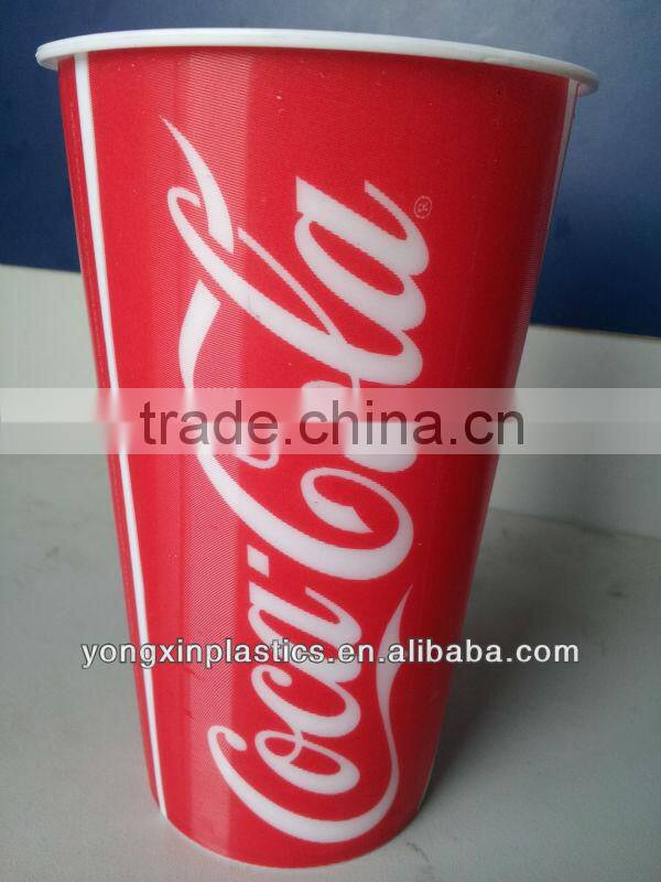 plastic red mug cup 3d promotional for ads