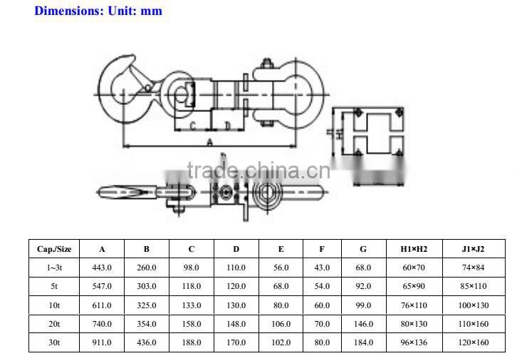 Tension link crane scale load cell GS203