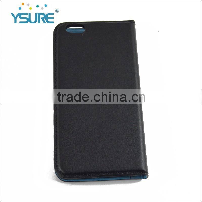 2016 Hot Sales Simple Style Real Leather Cases for iphone6 Suitable for Business Man with Card Slot