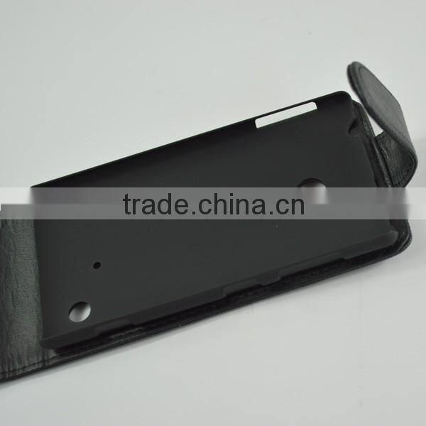 for nokia lumia 520 pu leather flip case with card slot classic design