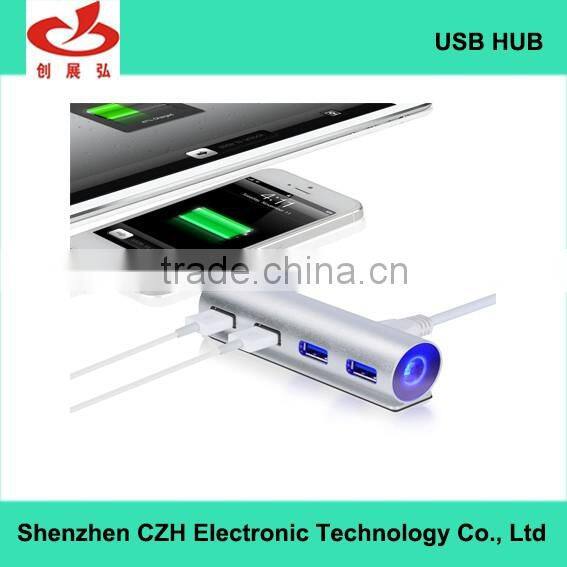 Aluminum alloy 4 port usb 3.0 hub driver from usb hub suppliers