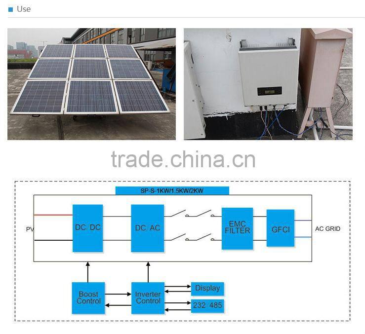 2014 Hot Sale Single Phase PV On-grid Inverter 2kw