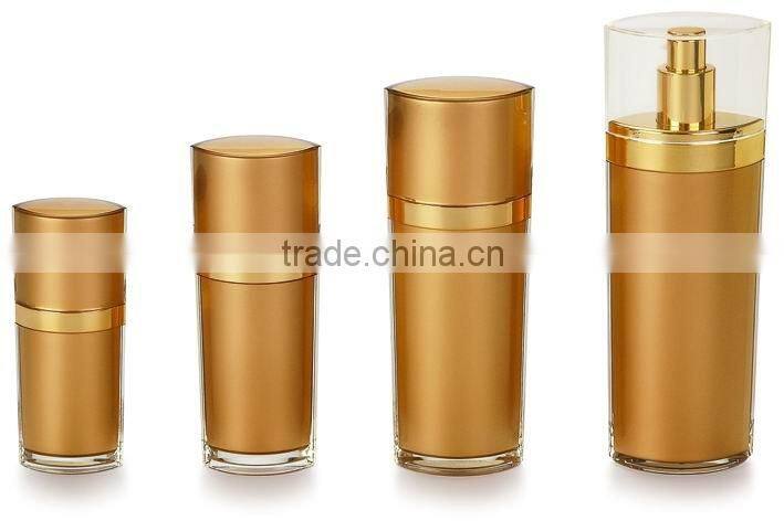 plastic lotion bottle cosmetic container PMMA PP ABS meterial with pump