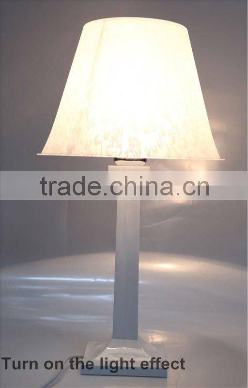 Clear crystal bedside table lamp