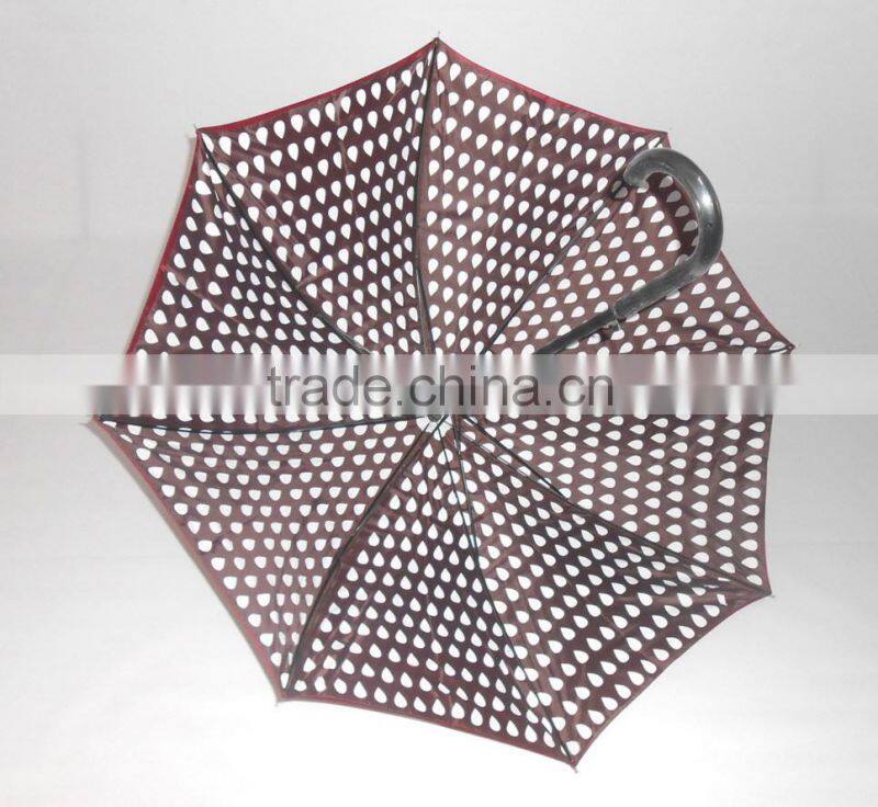 double canopy umbrella with water drop design