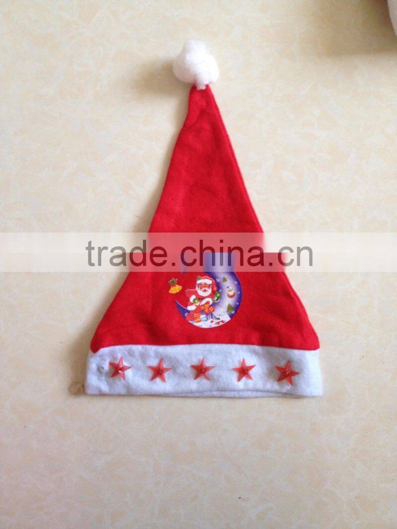 fashion design cute santa claus logo christmas hat