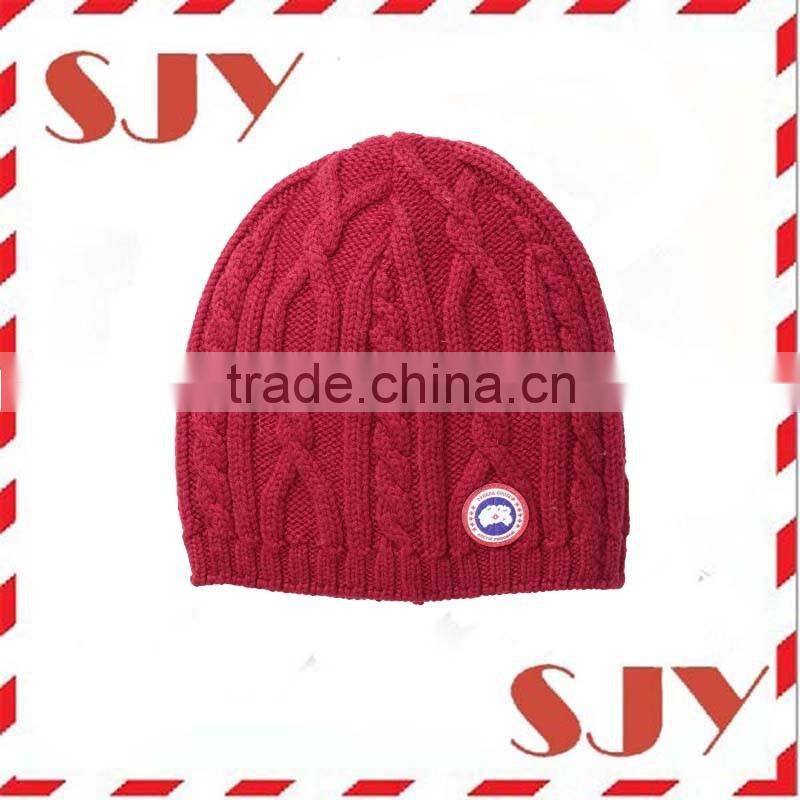 Skully Soft Stretch Cable Knit Slouchy Beanie Hat