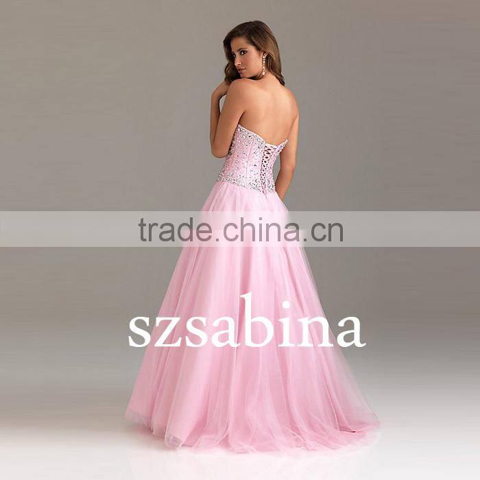 Wholesale Custom Made Sexy Sweetheart Blue Chiffon Crystals Homecoming Dress