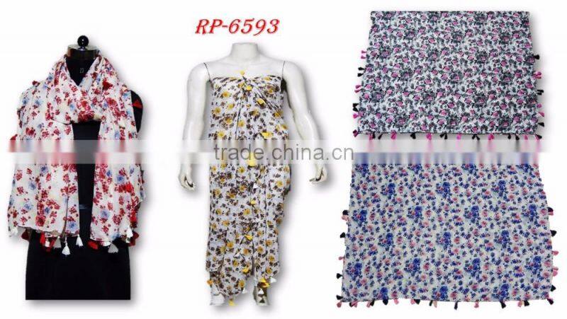 pareo scarf with hand work