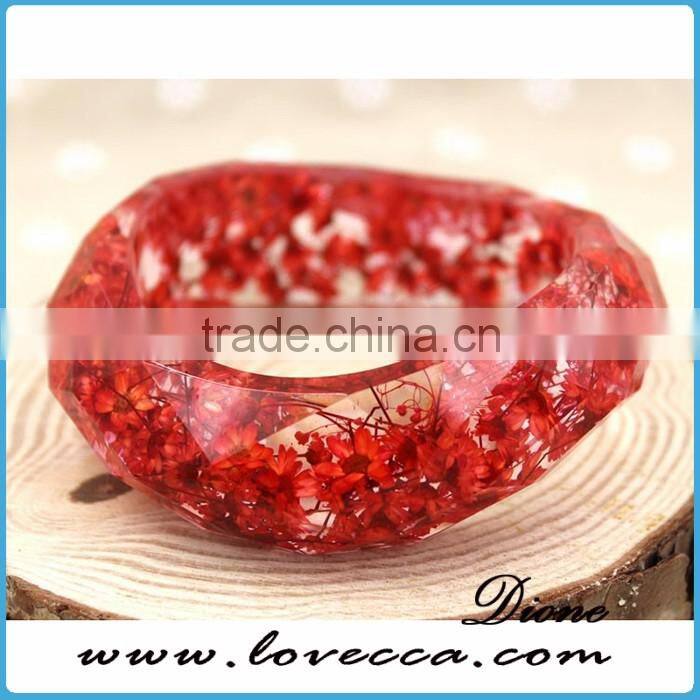 hand-made plant flower bangle new design Natural Herbarium bangle
