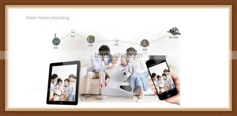 WIFI/WIRE 720P Pan/tilt onvif ip camera speaker microphone