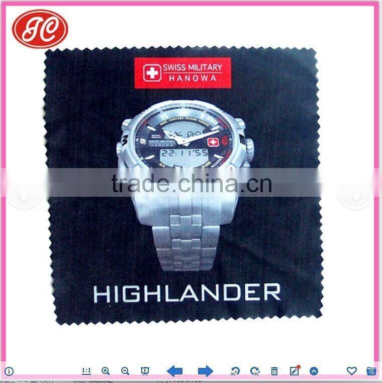 custom making watch screen microfiber cleaning colth ,microfiber watch wiper