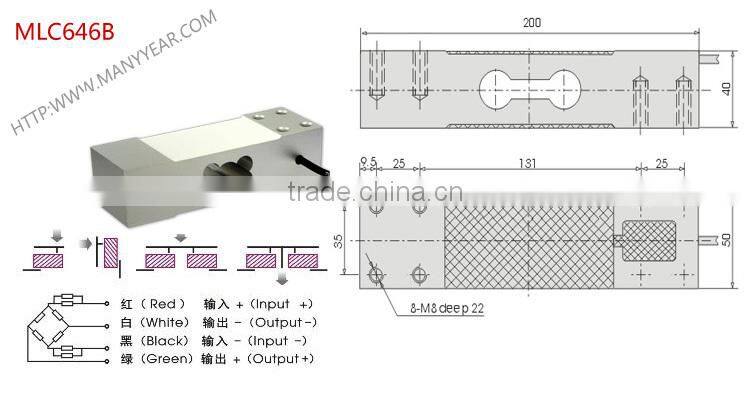 500kg aluninum weight sensor, 500kg electronic scale