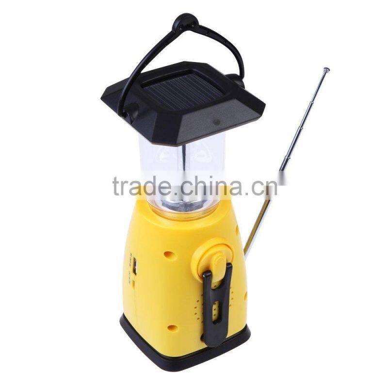camping led solar hurricane lantern with phone charger