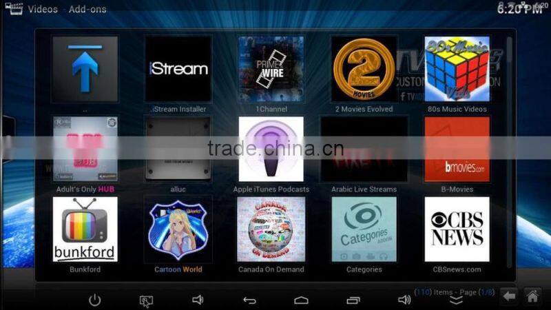 Fully Loaded CS918 android 4.4.2 2G+8G RK3188 Quad core Android tv box cs918