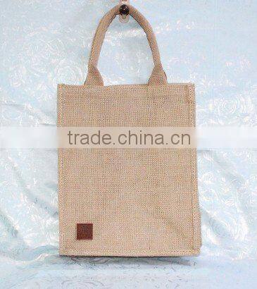Jute bag with full color shopping bag fashion design