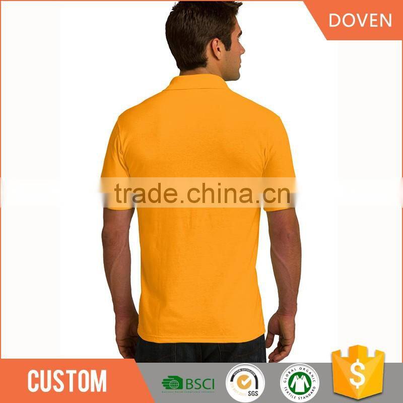 Wholesale custom men's pique short sleeve polo shirt