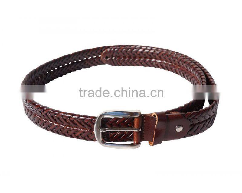 Leather braided belt italian belts genuine leather florence leather fashion
