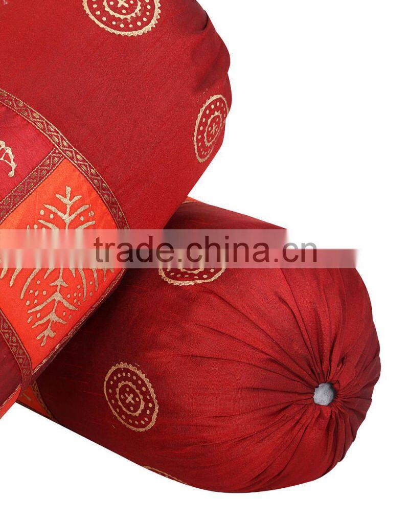 Wholesale Printed Bolster Cover Indian Printed Round Pillow Cover