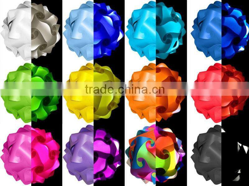 Modern Contemporary DIY Elements IQ Jigsaw Puzzle Lamp Shade Ceiling Pendant Lamp Ball Light Lighting