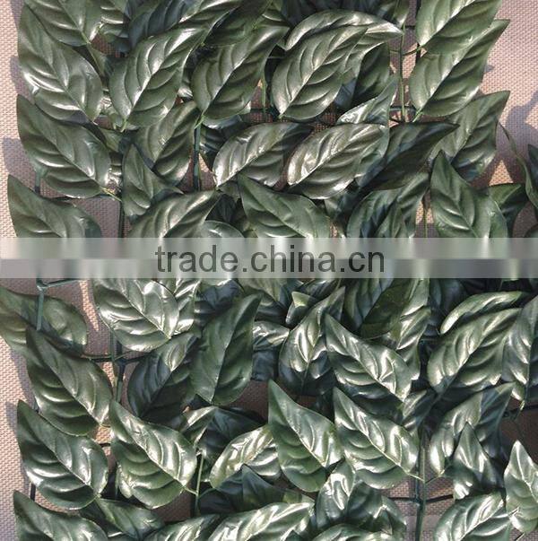 2015 new durable artificial laurel fence with UV resistance