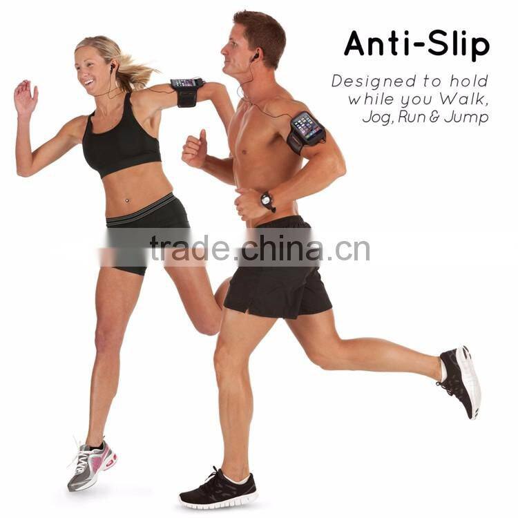 2016 New High Performance Unisex Outdoor Waterproof Anti Slip Sports Reflective Armband Case Cover Holder for iPhone