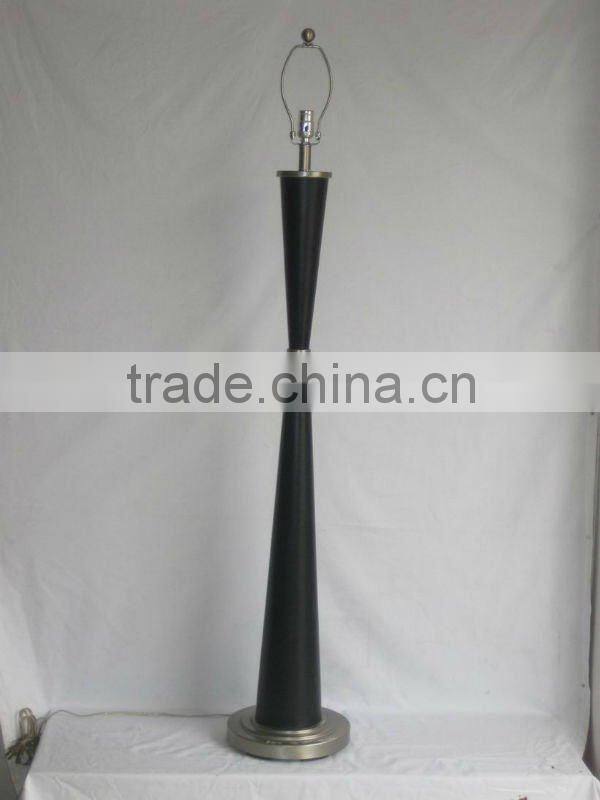 Modern stain black Wooden Hotel Floor Lamp