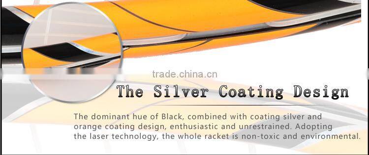 FANGCAN Darkness 7 H.M. Graphite Ultralight Squash Racket With String and Cover Yellow