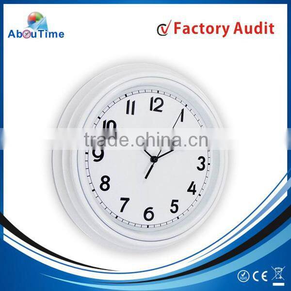 12 inch plastic antique wall clock with quart